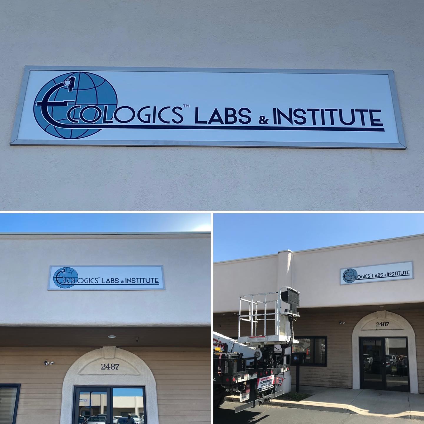 We are now visible!!!Checkout our new high-quality sign from @sunsetsignsoc 
#ecologicslabs #environmentalscience #environmentallab #asbestos #mold #bacteria #debris #sunsetsignsoc